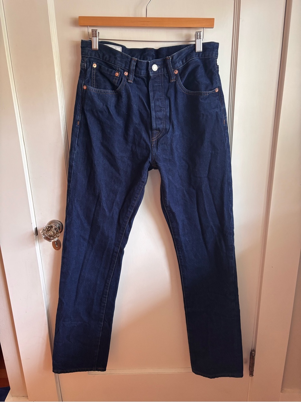GAP Men's Straight Dark Blue Jeans 29/34